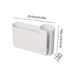 Wall-Mounted Dual-Compartment Trash Bag Holder for Bag Storage & Dispensing, ABS Plastic – gallery image 5