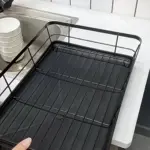 Double-Layer Carbon Steel Dish Rack for Drying Dishes & Organizing Countertop Items – gallery image 11