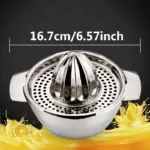 Manual Citrus Juicer for Fresh Juice Extraction, Stainless Steel Construction – gallery image 5