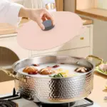 5-Piece Silicone Pot Lid Covers for Covering Bowls, Pots and Jars, Microwave-Safe Design – gallery image 7