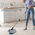3-in-1 Rotating Hand Push Sweeper for Hard Floor Cleaning & Debris Pickup, Adjustable Handle – gallery image 13