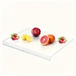 Acrylic Cutting Board for Food Prep & Cutting with Transparent Surface and Counter-Edge Lip – gallery image 3