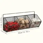 Wall-Mounted Storage Rack for Organizing Snacks & Condiments with Hanging Basket Design – gallery image 6