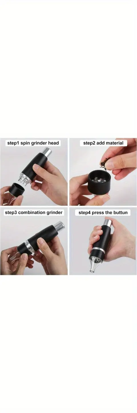 Manual Herb Grinder for Grinding & Filling with Integrated Press Design – description image 4