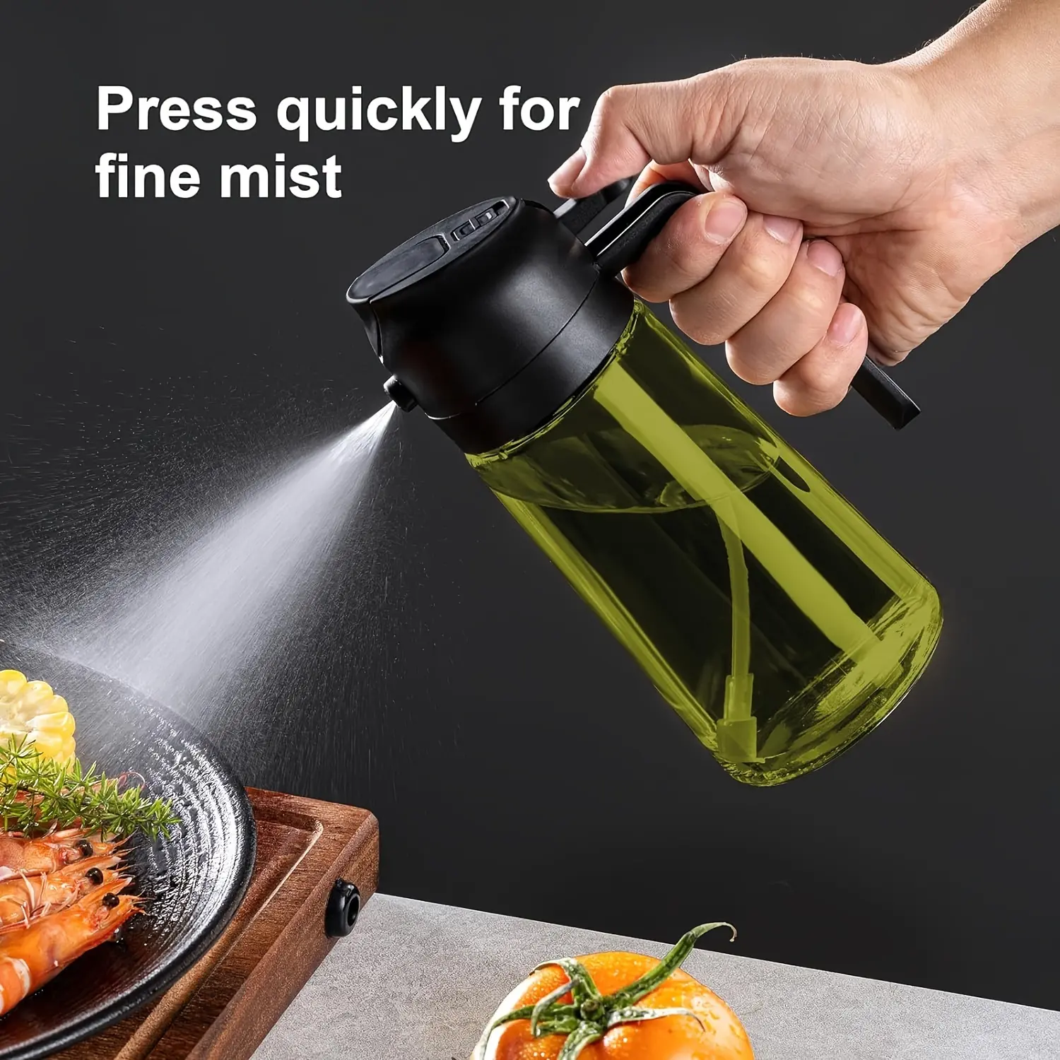 2pcs Olive Oil Sprayer for Controlled Oil Dispensing, Light-Blocking Design – description image 6