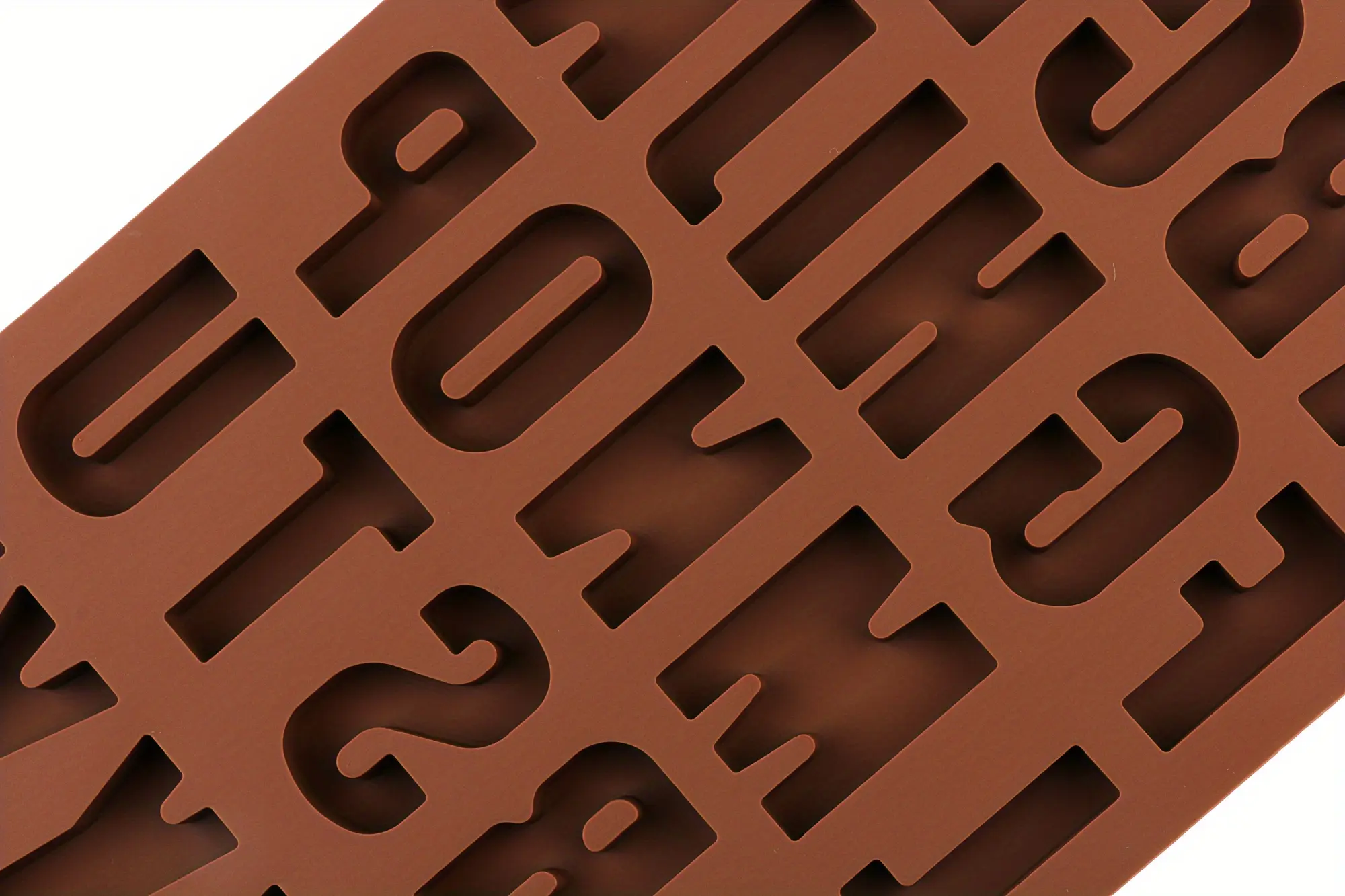 Large Alphabet Silicone Mold for Baking & Shaping with Flexible Form – description image 4