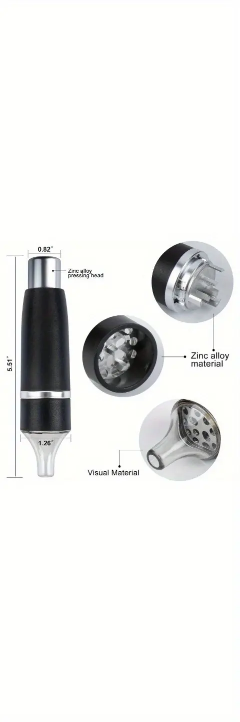 Manual Herb Grinder for Grinding & Filling with Integrated Press Design – description image 3