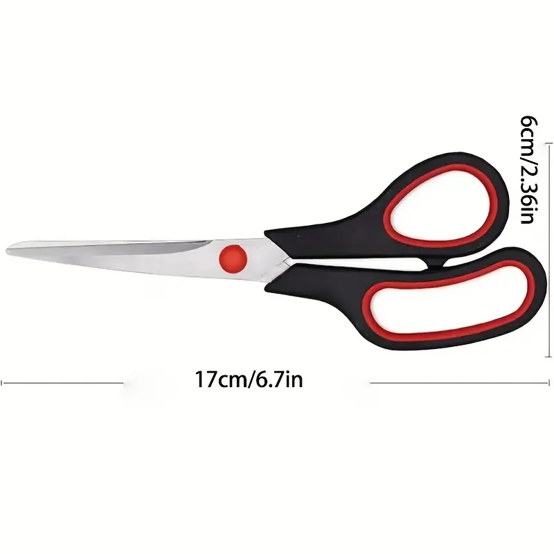 3pcs Stainless Steel Scissors for Cutting Tasks with Comfortable Grip Handles – description image 2