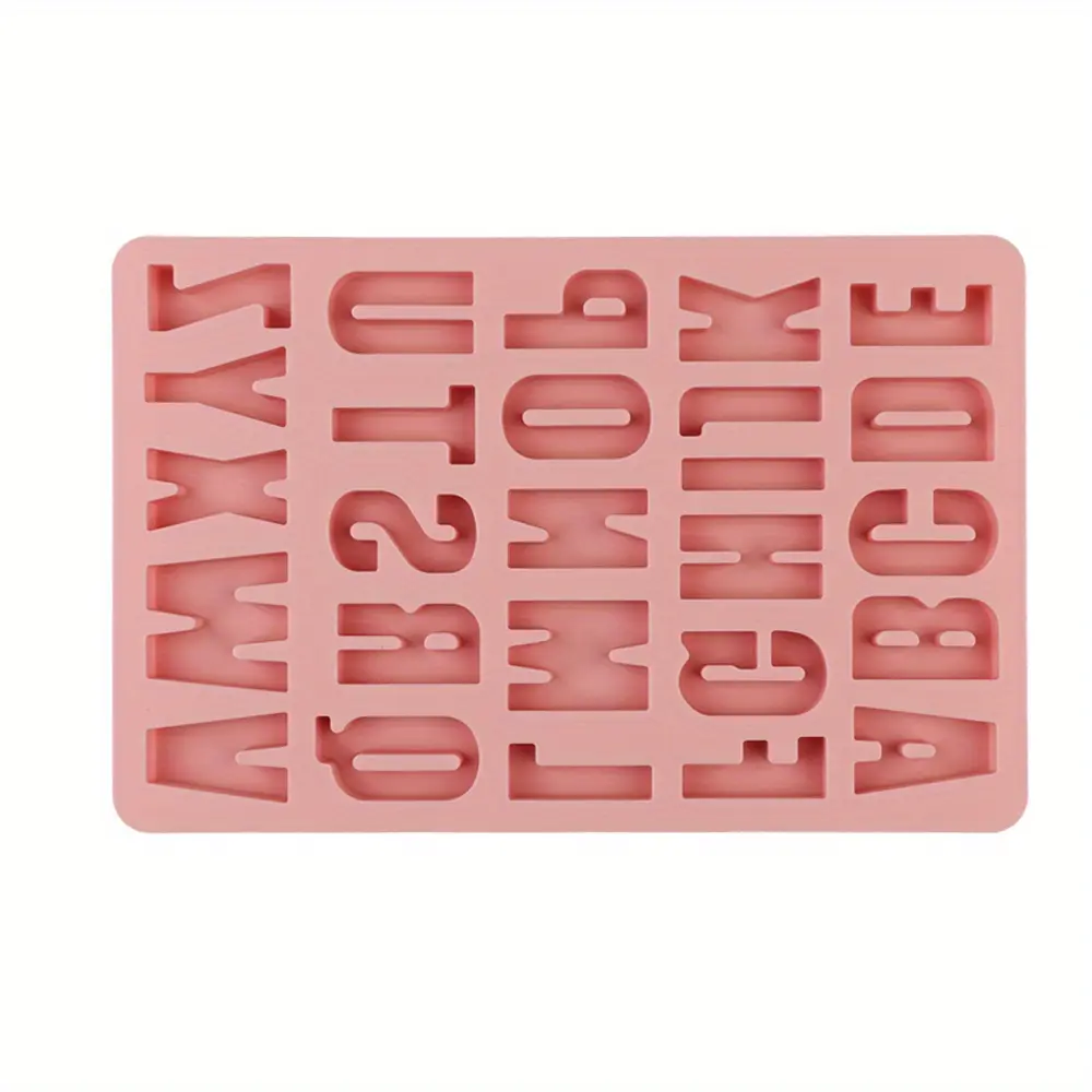 Large Alphabet Silicone Mold for Baking & Shaping with Flexible Form – description image 5