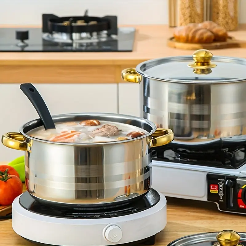 5-Piece Stainless Steel Cookware Set for Everyday Cooking with Easy-Clean Surface – description image 2