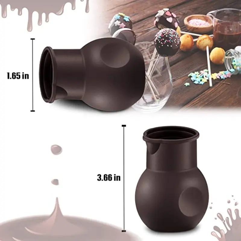 3pcs Silicone Chocolate Melting Pot for Melting & Pouring with Microwaveable Design – description image 5
