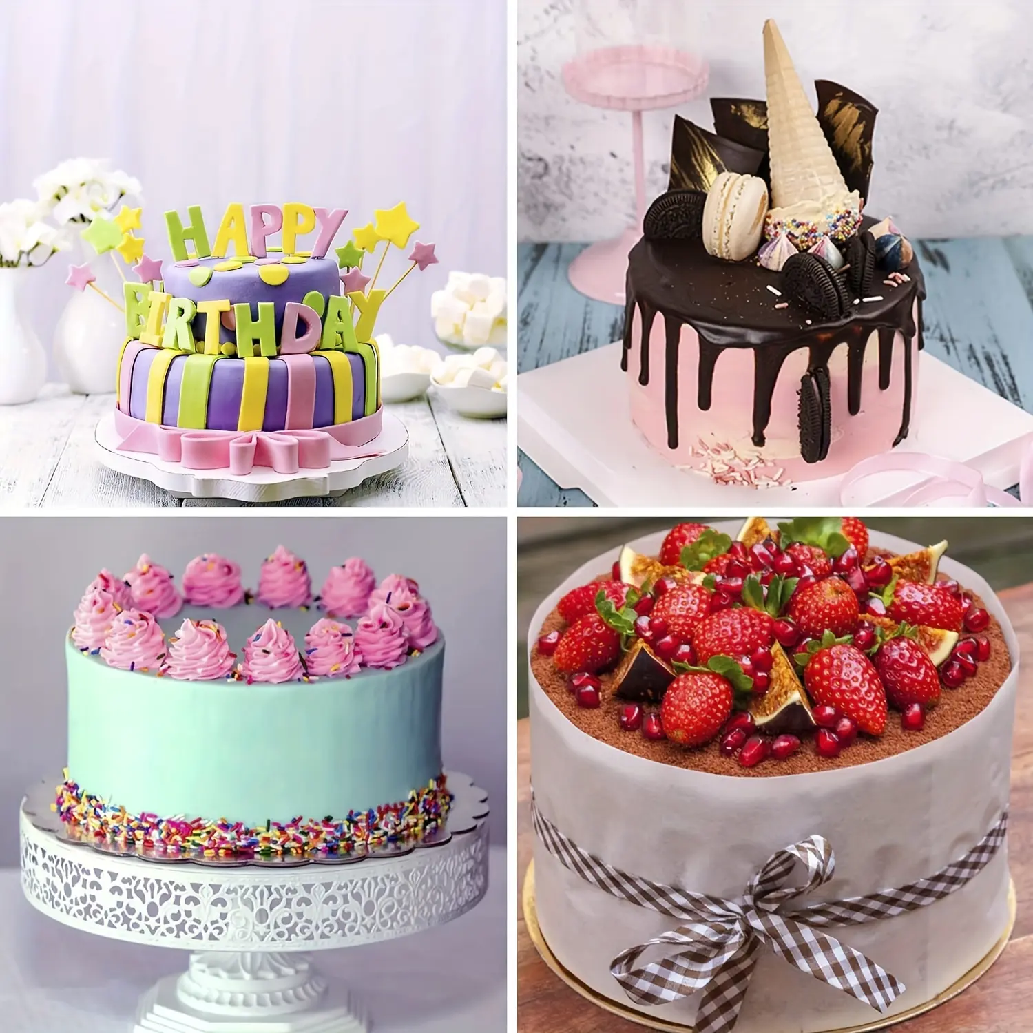 9pcs Silicone Mini Cake Molds for Baking Small Cakes, Round 4 Inch Size – description image 2