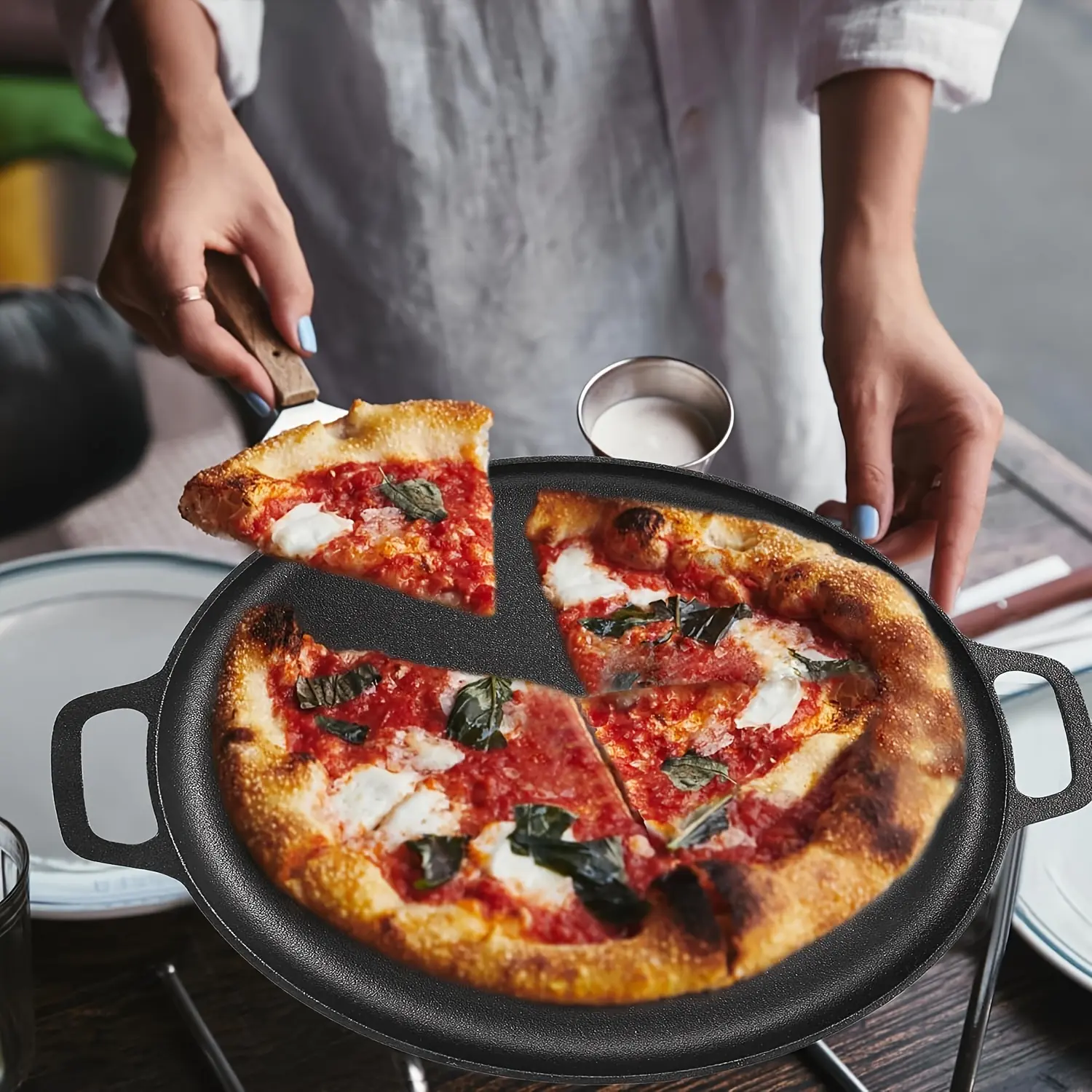 Pre-Seasoned Cast Iron Pan for Stovetop Cooking & Searing, Even-Heating Design – description image 6