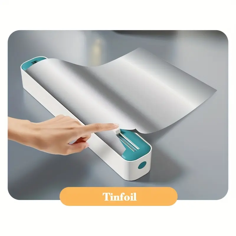 Sliding Blade Plastic Wrap Cutter for Cutting & Dispensing Wrap Rolls, Dual-Direction Slide – description image 4