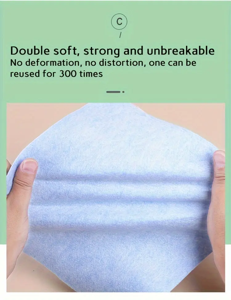 20pcs Reusable Non-Adhesive Dishcloths for Household Cleaning & Wiping, Oil-Resistant Absorbent Cloth – description image 4