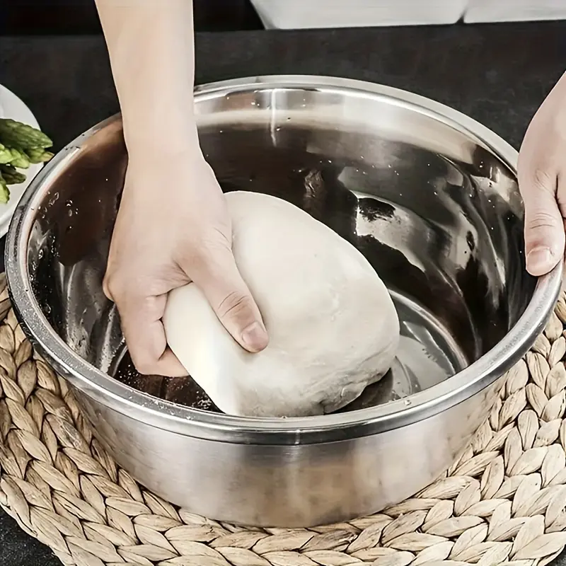 3-Piece Stainless Steel Prep Bowl System for Rinsing, Straining and Grating – description image 4