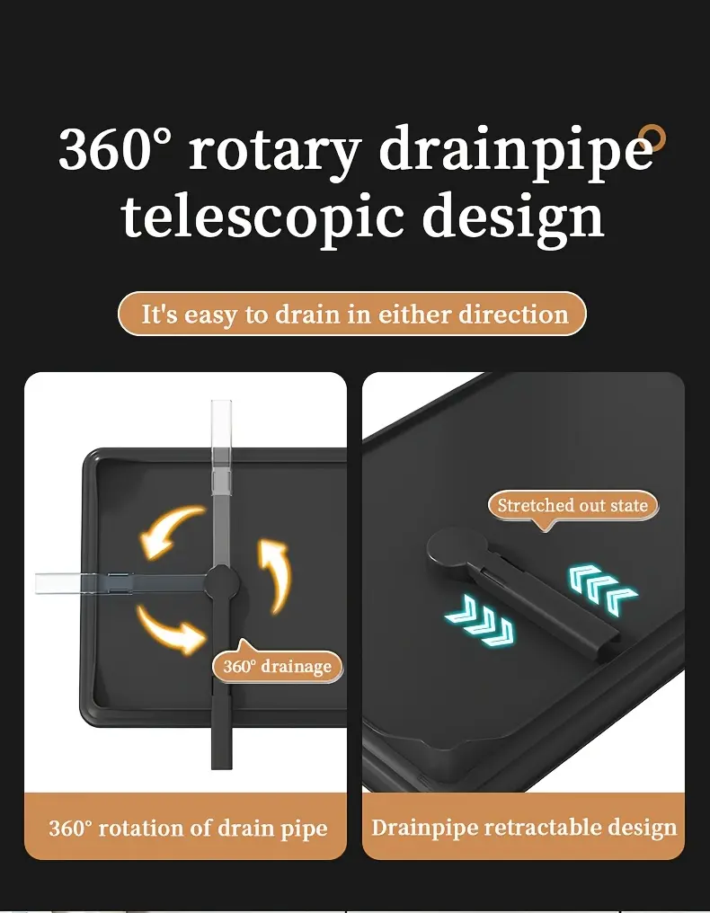 Double-Layer Carbon Steel Dish Rack for Drying Dishes & Organizing Countertop Items – description image 10