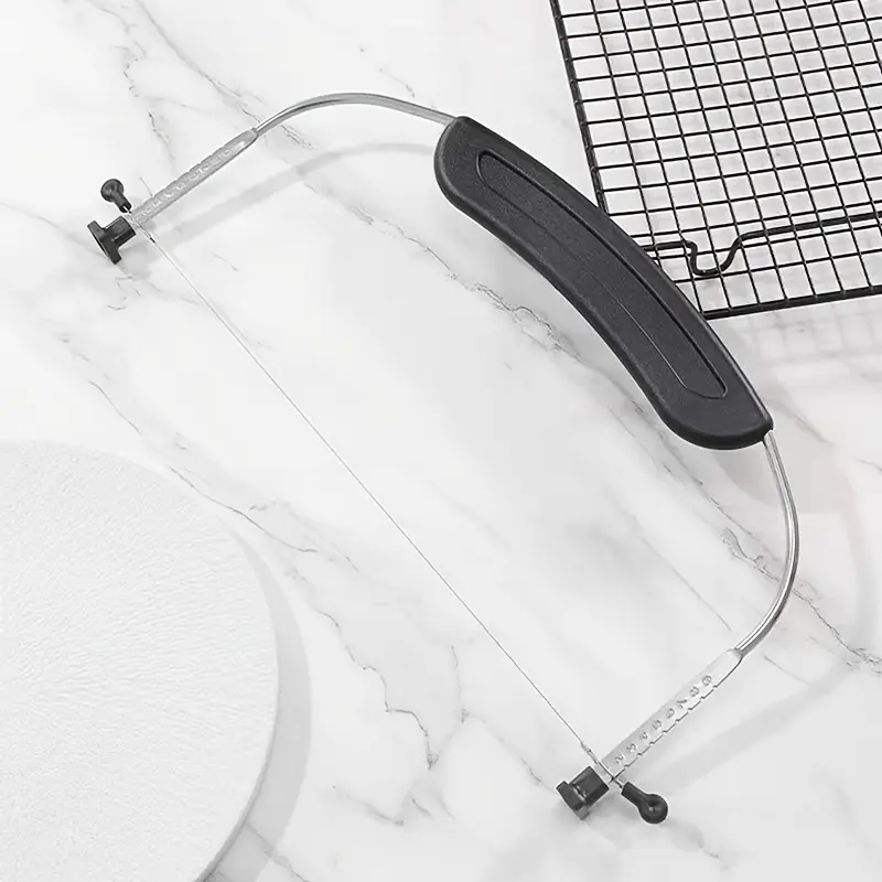Adjustable Cake Layer Cutter for Slicing Cake Layers, Stainless Steel Wire – description image 2